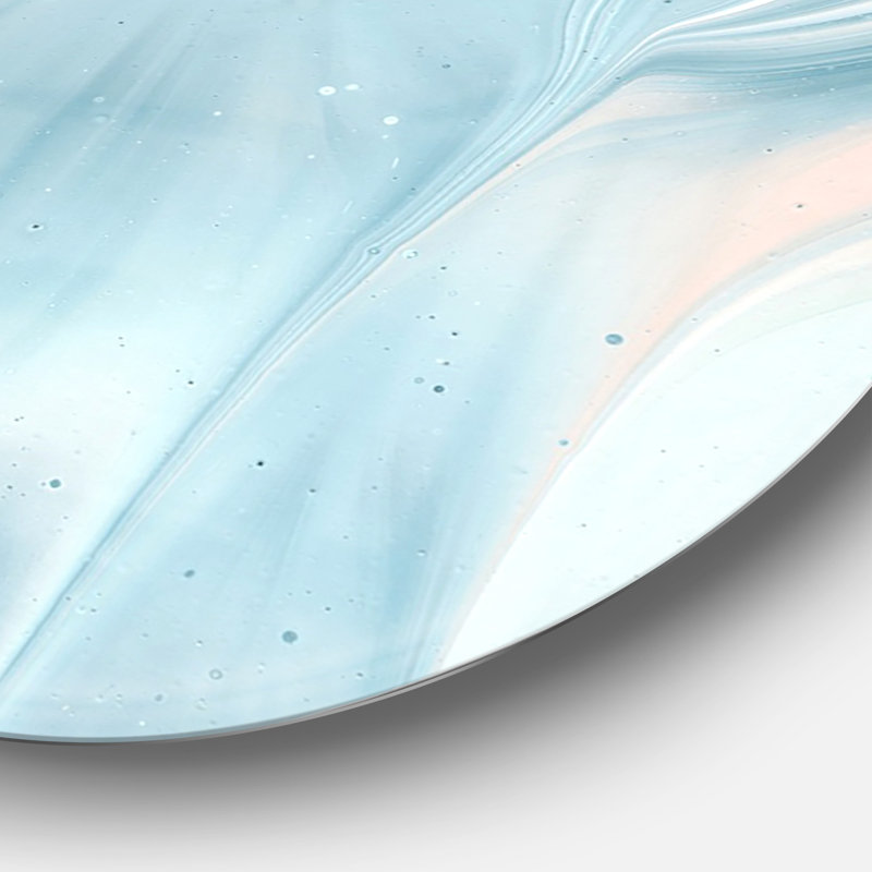 «Blue Modern Water I», reproduction d'art sur toile, H 11 po x l 11 po