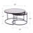 Isabelle Glass Top Nesting Coffee Table