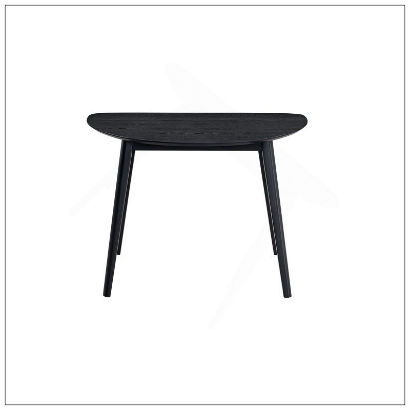Real Black Finish Dining Table