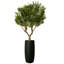 Artificial Olive Tree In Glossy Blue Lisbon Planter-1481557745