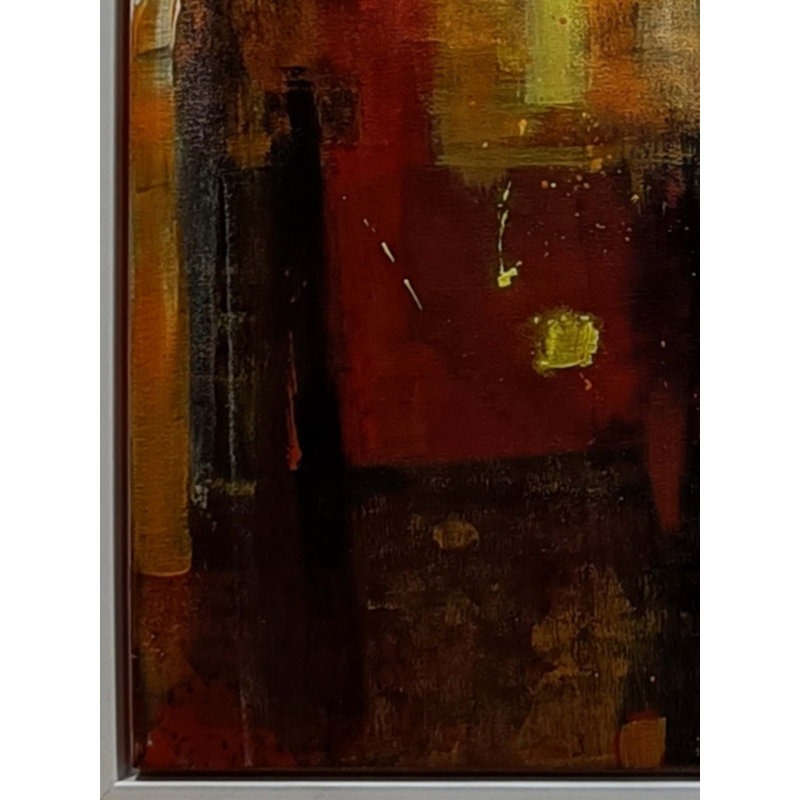Art abstrait moderne avec cadre | Acrylique sur toile | Par Tejal Modi
