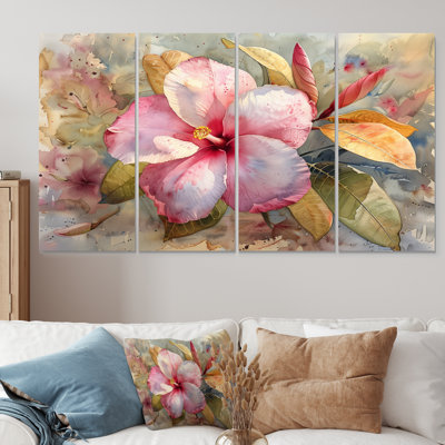 Soren - Plumeria, ensemble d'art sur toile