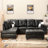 Faux Leather L-Shaped Sectional-1602358852-1602358907