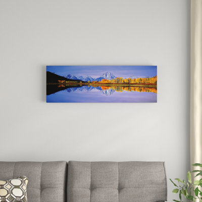 «Teton Range I», montagnes Rocheuses, parc national de Grand Teton, Teton County, Wyoming, États-Unis, reproduction de photo sur toile tendue