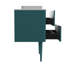 Meuble-lavabo mural 20 po avec lavabo en céramique, armoire de rangement avec portes-112367375