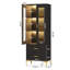 Bibliothèque standard H 64,96 po x l 23,62 po Cirsten-2143745730