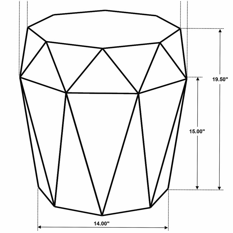 Table d'appoint Pringle, Naturel