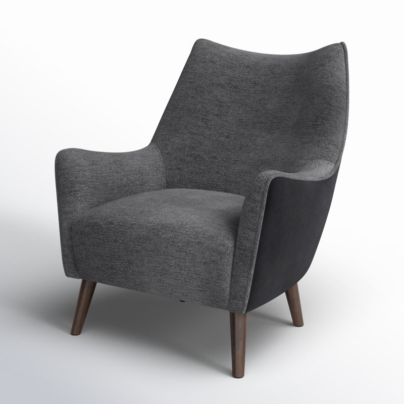 Sorrel Tufted Lounge Chair, Black