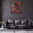 Stunning Decorative Tempered Glass Painting, 19.7 x 19.7 Inches | 100% Tempered Glass, Thickness: 0.16 Inches | UV Printing for Vibrant Colors | Perfect for Home Décor, Living Room or Office Wall Art