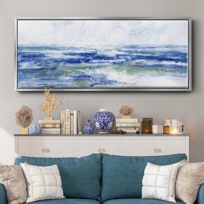 «Soft Ocean Waters I», toile encadrée