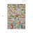 3' X 5' Terra Cotta Green And Brown Striped Washable Indoor Outdoor Area Rug