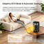Chauffage d'appoint oscillant en céramique de 1500 W avec télécommande, thermostat ECO et minuterie de 24 h