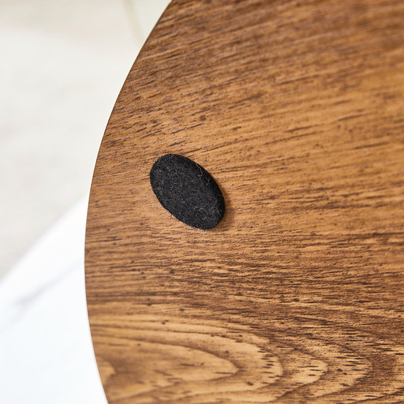 Table basse Grain, Blanc / bois