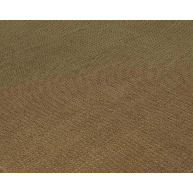 Tapis taupe noué à la main de haute qualité