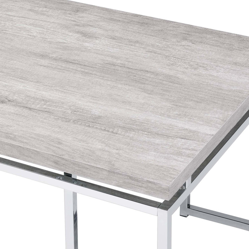 Table basse avec base en métal