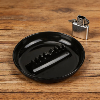 Retro Round Large Ashtray Set, 12 Pieces, Thick And Durable, Suitable For Home, Dining And Other Occasions.