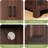 24" Farmhouse End Table With Charging Station, Large Side Table With Storage Cabinet And Open Shelf-1343822277