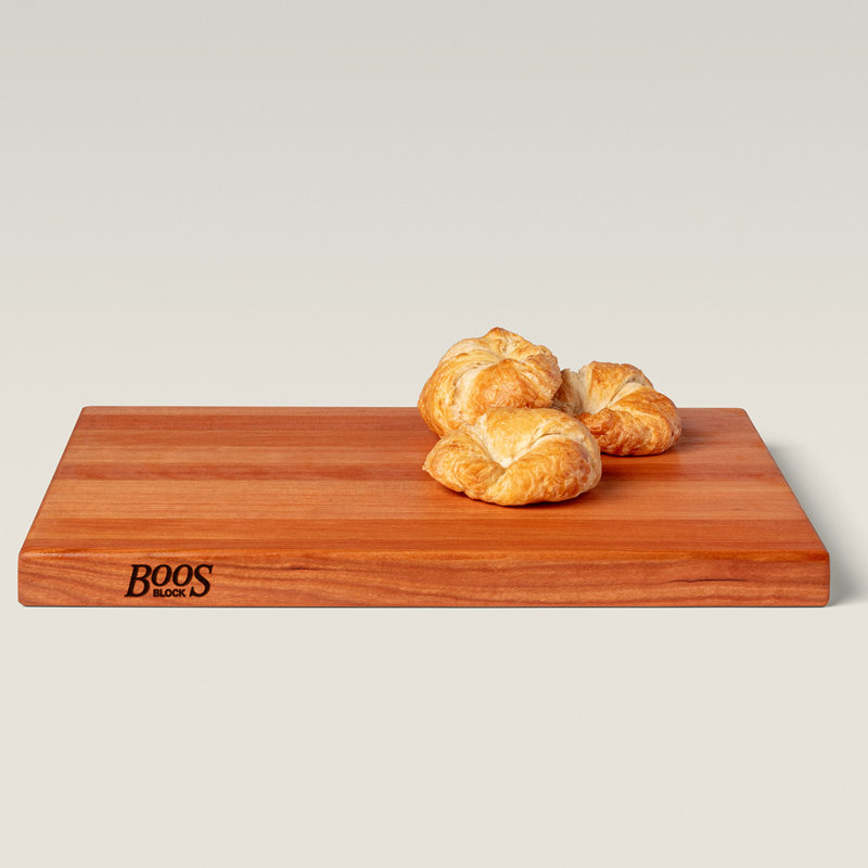 John Boos Maple Wood Edge Grain Reversible Cutting Board, 18" x 12", Walnut