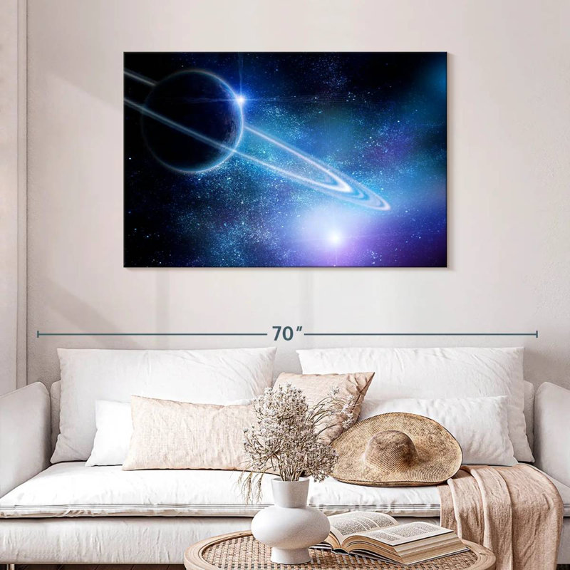 Ringed Saturn, 30" H x 45" W