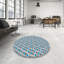 Tapis gris/bleu ciel à motifs-1155756491
