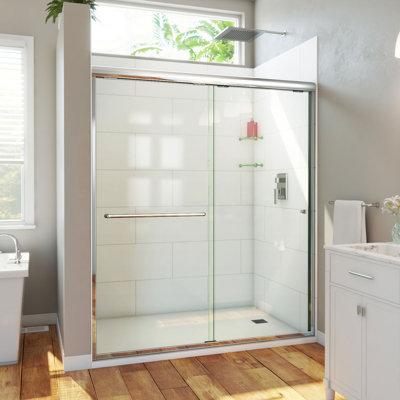  DreamLine Alliance Pro HV 56 - 60 inch W x 70 1/2 inch H Semi-Frameless Bypass Shower Door in Chrome