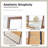 Solid Wood Frame Full-Length Mirror