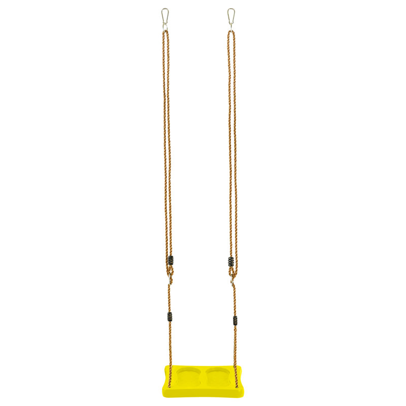 Kids Stand Up Foot Swing Seat & Adjustable Ropes | Playground Sets & Accessories for Children, Yellow