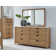 Panneau de lit 2 tables de chevet et commode avec miroir