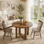 with Solid Wood Base Dining Table