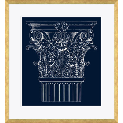 Blue Cornthian I Framed