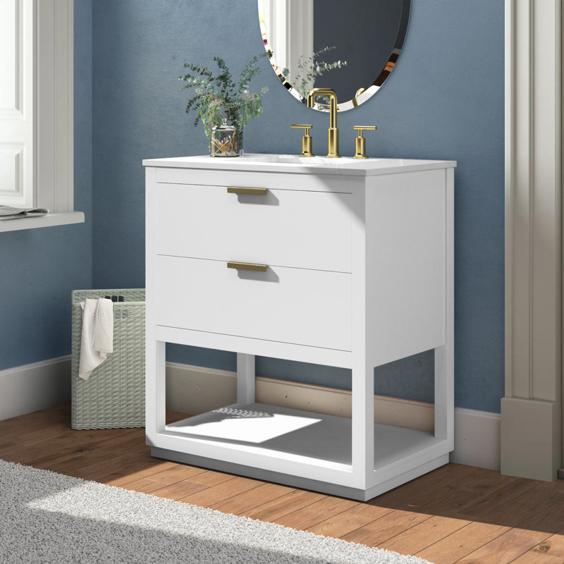 Ensemble de meuble-lavabo simple 30 po Felicity, Blanc
