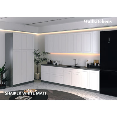 FK-OASIS 123'' W x 96'' H Medium Density Fiberboard (MDF) Kitchen Cabinet Set Ready-to-Assemble