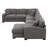 Breydon Upholstered U-Shaped Sectional Left Hand Facing-1059868428