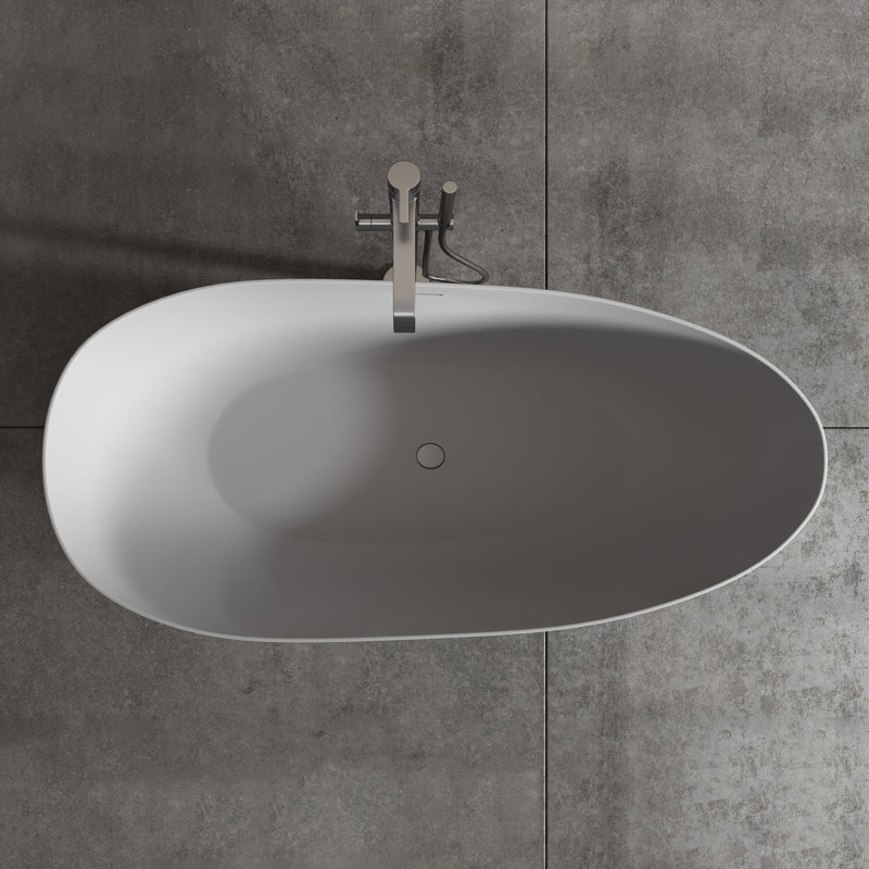 Solid Surface Soaking Bathtub