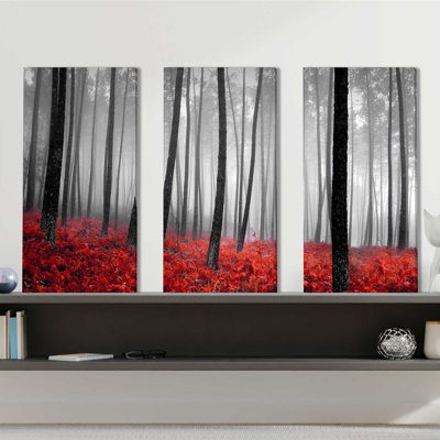 "Autumn Woods", ensemble de 3 impressions sur toile