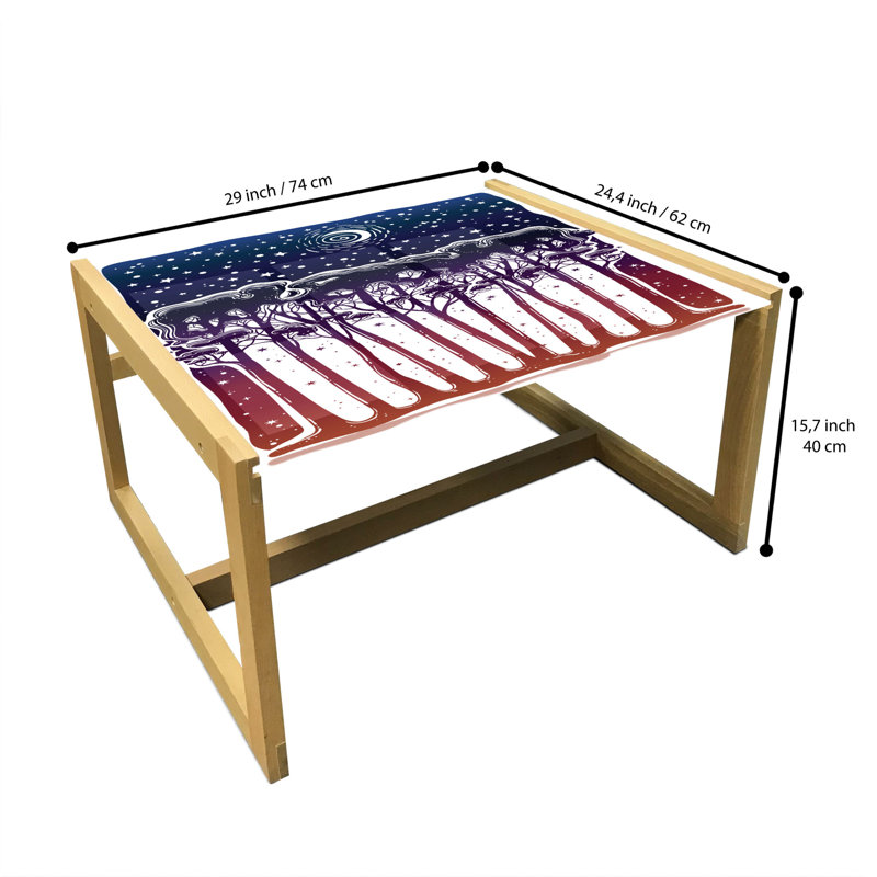 Jairen Sled Coffee Table, 62cm H x 74cm W x 40cm D