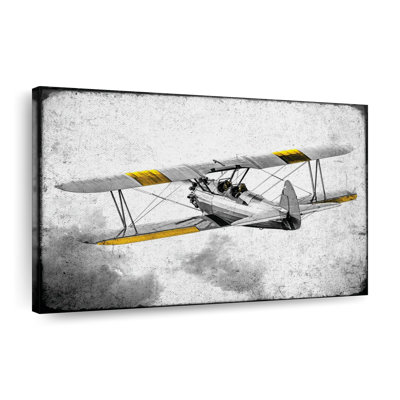 Biplane Pop - impression sur toile tendue