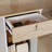 55.1'' Modern Reception Desk with Storage, Locking Drawer Front Privacy Panel for Office, Salon