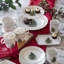 Christmas Tree POLKA DOT DESSERT TRAY 12"