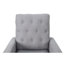 Chaise berçante à dossier en acier gris pour une chaise confortable, gris, atmosphère de maison relaxante