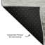 Tapis gris Cerrito lavable à la machine de qualité supérieure-105689216