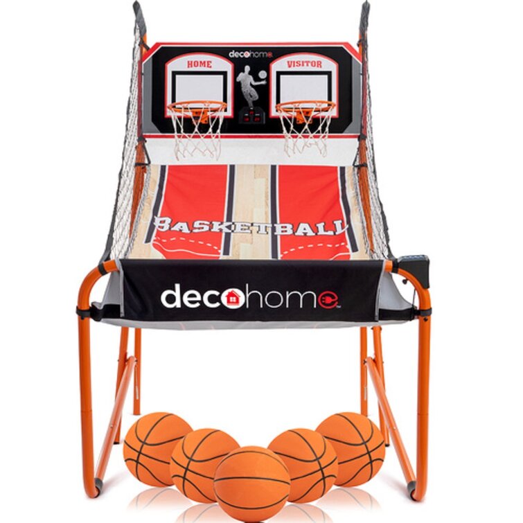 Lancaster Sports EZ-Fold 2 Player Indoor Arcade Dual Basketball Hoop Shot  Game for sale online
