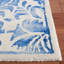 Tapis en laine / coton / latex touffeté à la main Oakton en ivoire / bleu-1658194033
