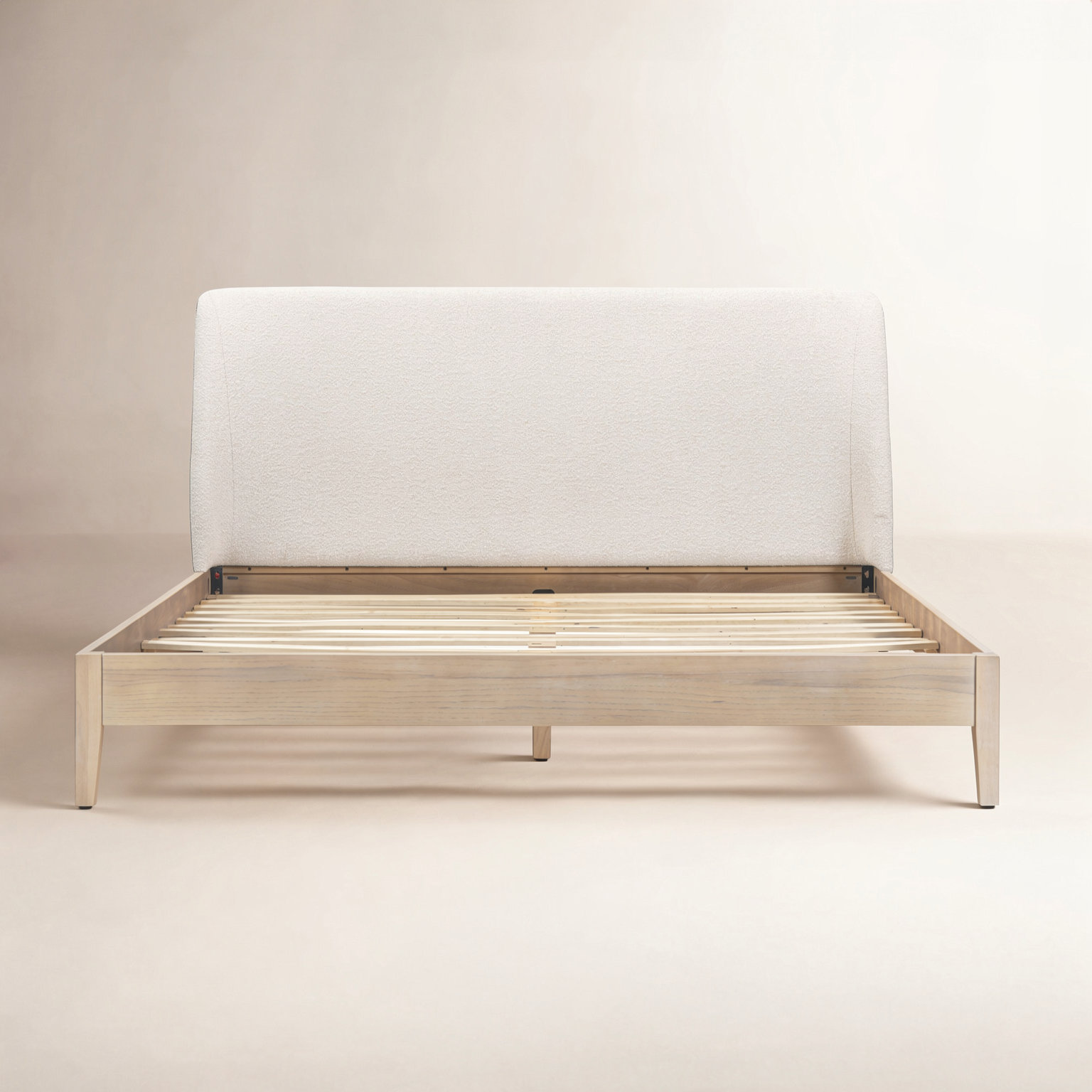 Cloey Upholstered Bed, Ivory, King