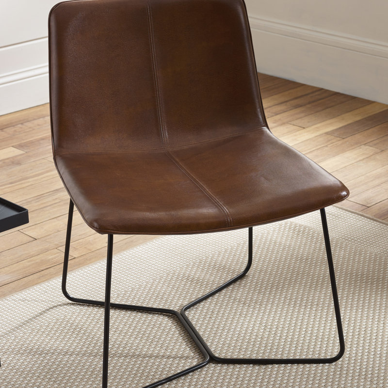 Faux Leather Armchair