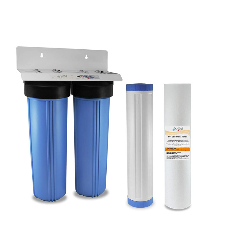 Max Water 2 Stage (Sediment, Odour & Improving Taste) 20-inch Water Filtration System for Whole House
