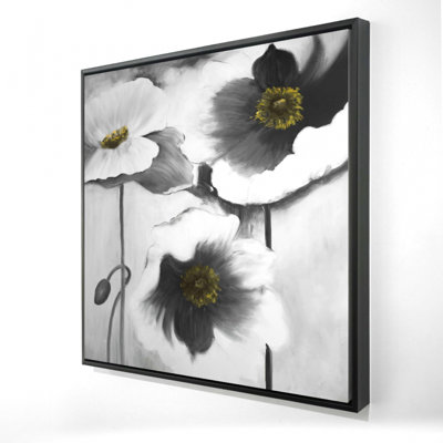"Fleurs noires et blanches"