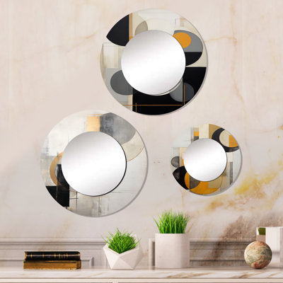Ellarene Metal Round Mirror