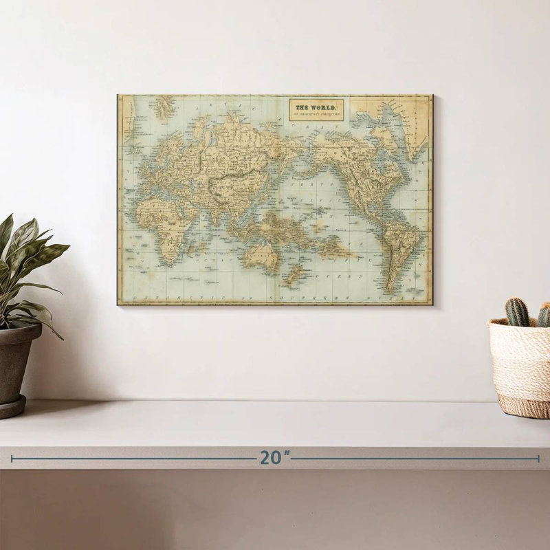 Aliaz, la carte du monde neutre, H 8 po x l 12 po