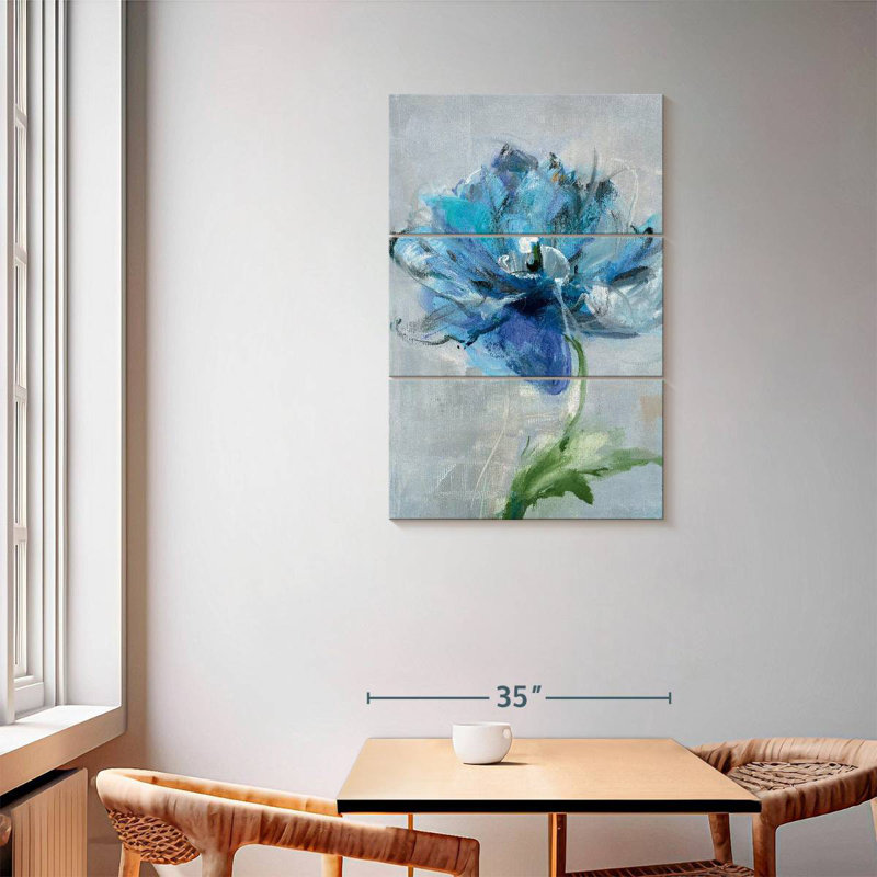 Avery - floraison bleue II, H 57 po x l 36 po